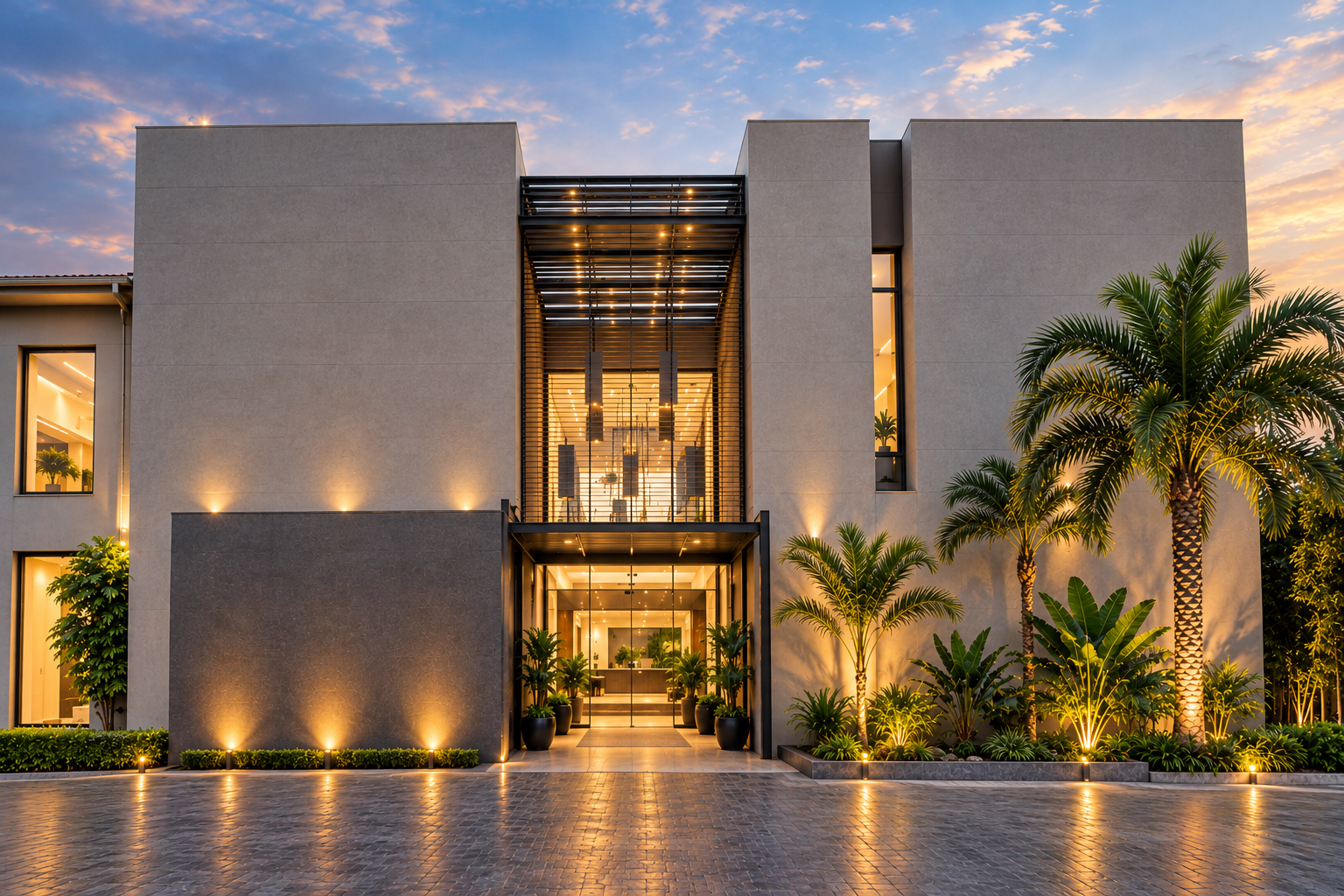 Company-supplied illustration of the Britco for Lekki building entrance